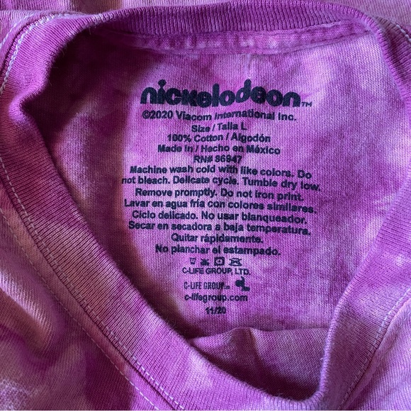 ❌SOLD❌ NICKELODEON RUGRATS TIE DYE LONG SLEEVE TOP - Picture 2 of 8